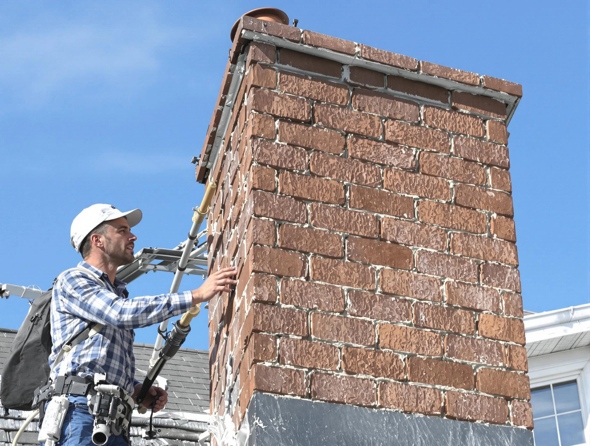 Brickwork for a chimney rebuild by East Orange Chimney Sweep in East Orange, NJ