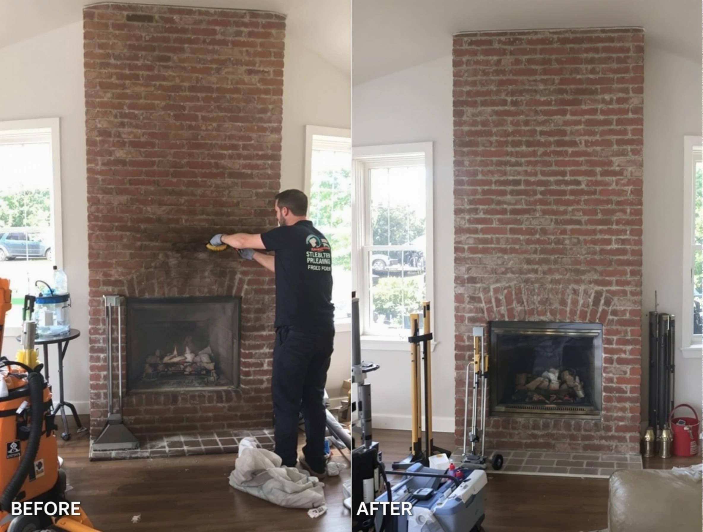 Finished chimney sweeping service by East Orange Chimney Sweep in East Orange, NJ