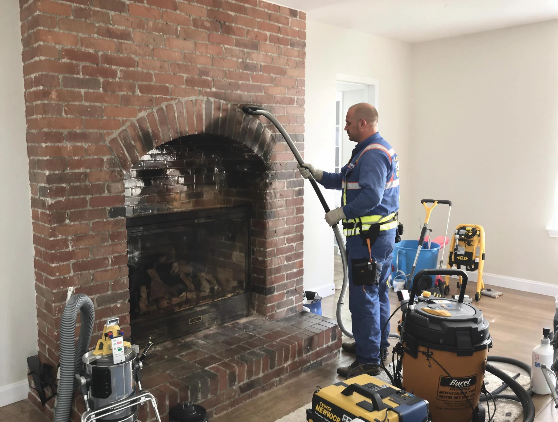 East Orange Chimney Sweep expert performing detailed chimney sweep in East Orange, NJ