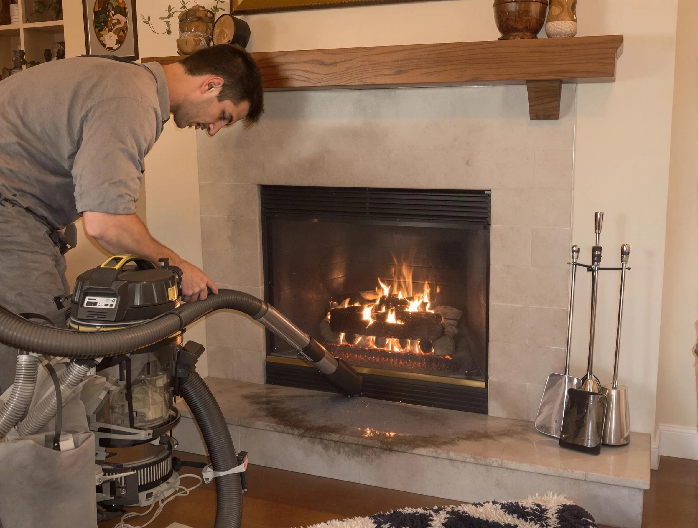 Routine fireplace upkeep by East Orange Chimney Sweep in East Orange, NJ